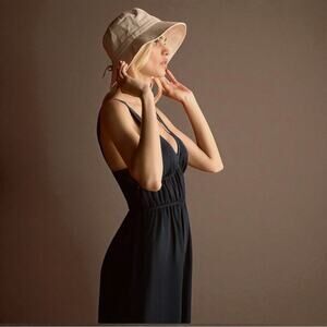 Sancia x Anthropologie Wide Leg Sleeveless‎ Jumpsuit Tencel Size Large Soft